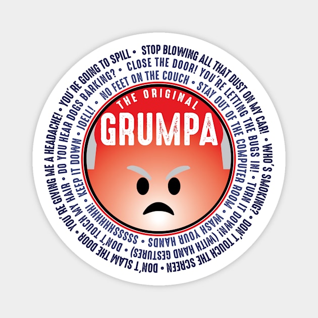 GRUMPA Magnet by hamiltonarts